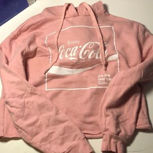 Coca Cola cropped hoodie
